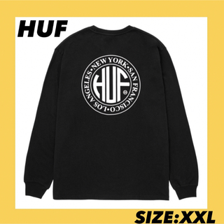 ハフ(HUF)のHUF ロンT 黒　XXL 新品未使用(Tシャツ/カットソー(七分/長袖))
