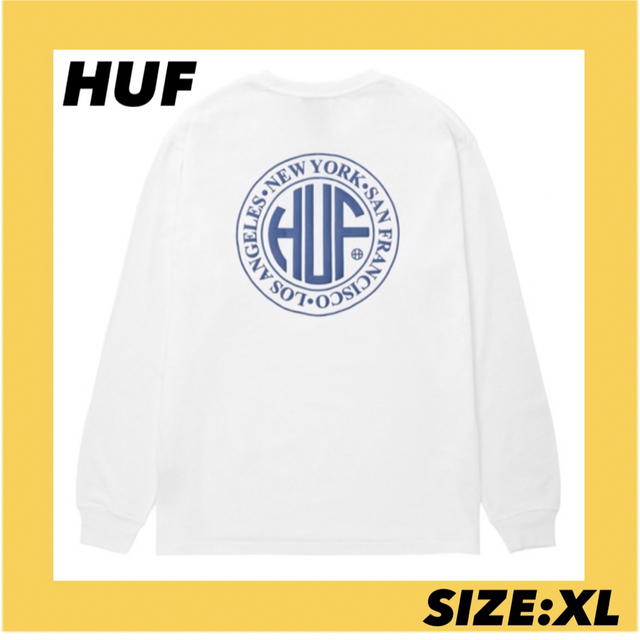 HUF ロンT 白　ホワイト　M 新品未使用