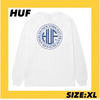 ハフ(HUF)のHUF ロンT 白　ホワイト　XL 新品未使用(Tシャツ/カットソー(七分/長袖))