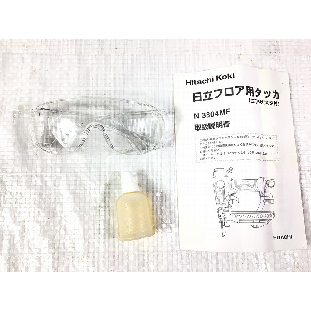 ☆比較的綺麗☆HITACHI 日立工機 常圧 フロア用タッカ N3804MF エアーツール エアタッカ 72375