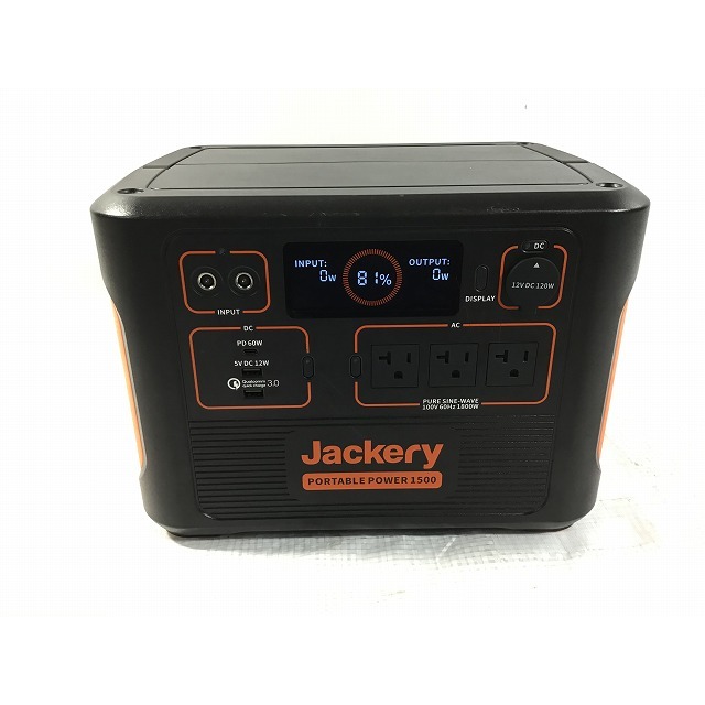 ☆比較的綺麗☆Jackery ジャクリー ポータブル電源1500 PTB152 大容量ポータブル電源 1534Wh/426300mAh 防災グッズ 71611