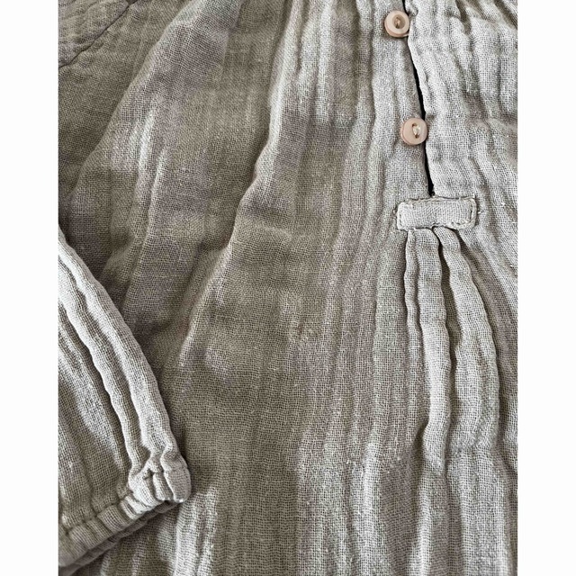 Caramel baby&child (キャラメルベビー&チャイルド)のCARAMEL ダブルガーゼ シャツブラウス 2A キッズ/ベビー/マタニティのベビー服(~85cm)(シャツ/カットソー)の商品写真