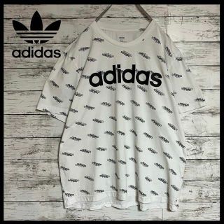 アディダス(adidas)の【人気デザイン】アディダス⭐︎総柄ロゴTシャツ　M240(Tシャツ/カットソー(半袖/袖なし))