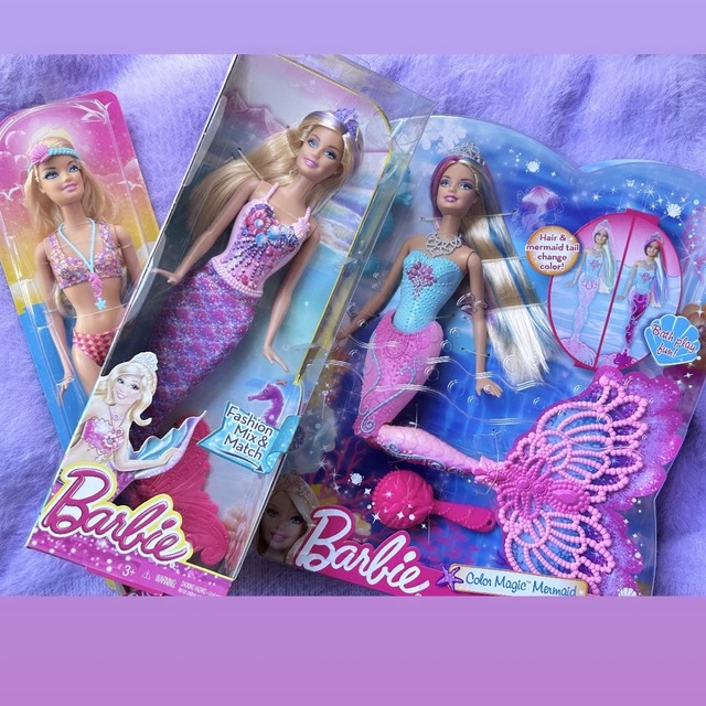 Barbie(バービー)のマーメイド  ビキニ　Barbie 3体セット　海外購入品 エンタメ/ホビーのおもちゃ/ぬいぐるみ(キャラクターグッズ)の商品写真