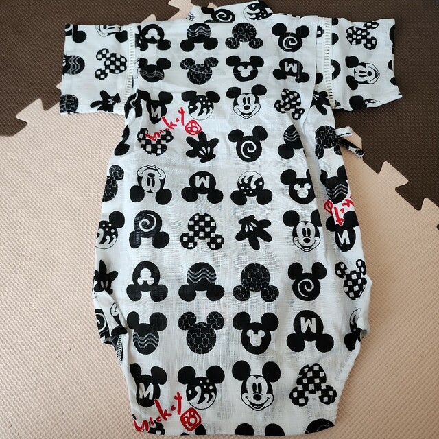 Mickey　ロンパース型甚平　新品　80㎝　ミッキー　夏祭り キッズ/ベビー/マタニティのベビー服(~85cm)(甚平/浴衣)の商品写真