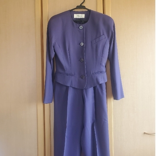 パンツスーツ　9号　パープル　紫(スーツ)