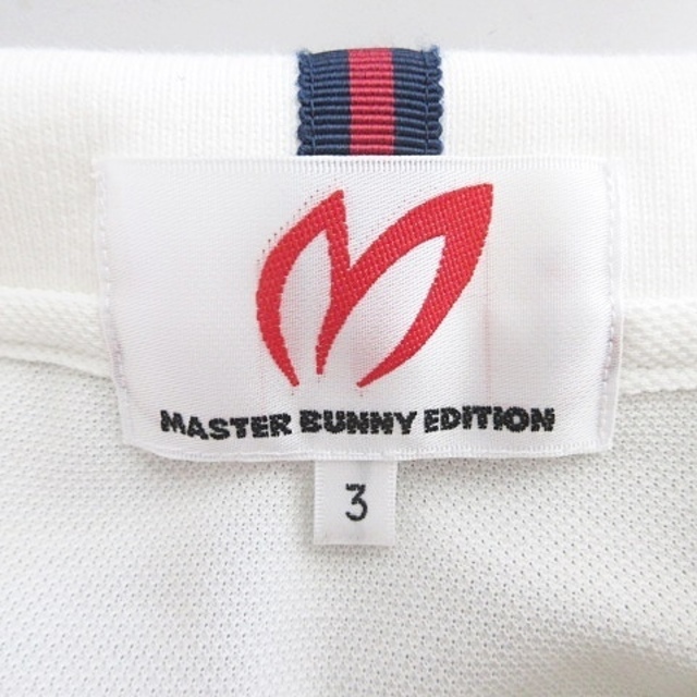 マスターバニー MASTER BUNNY ポロシャツ ゴルフ 白 ホワイト 3 2