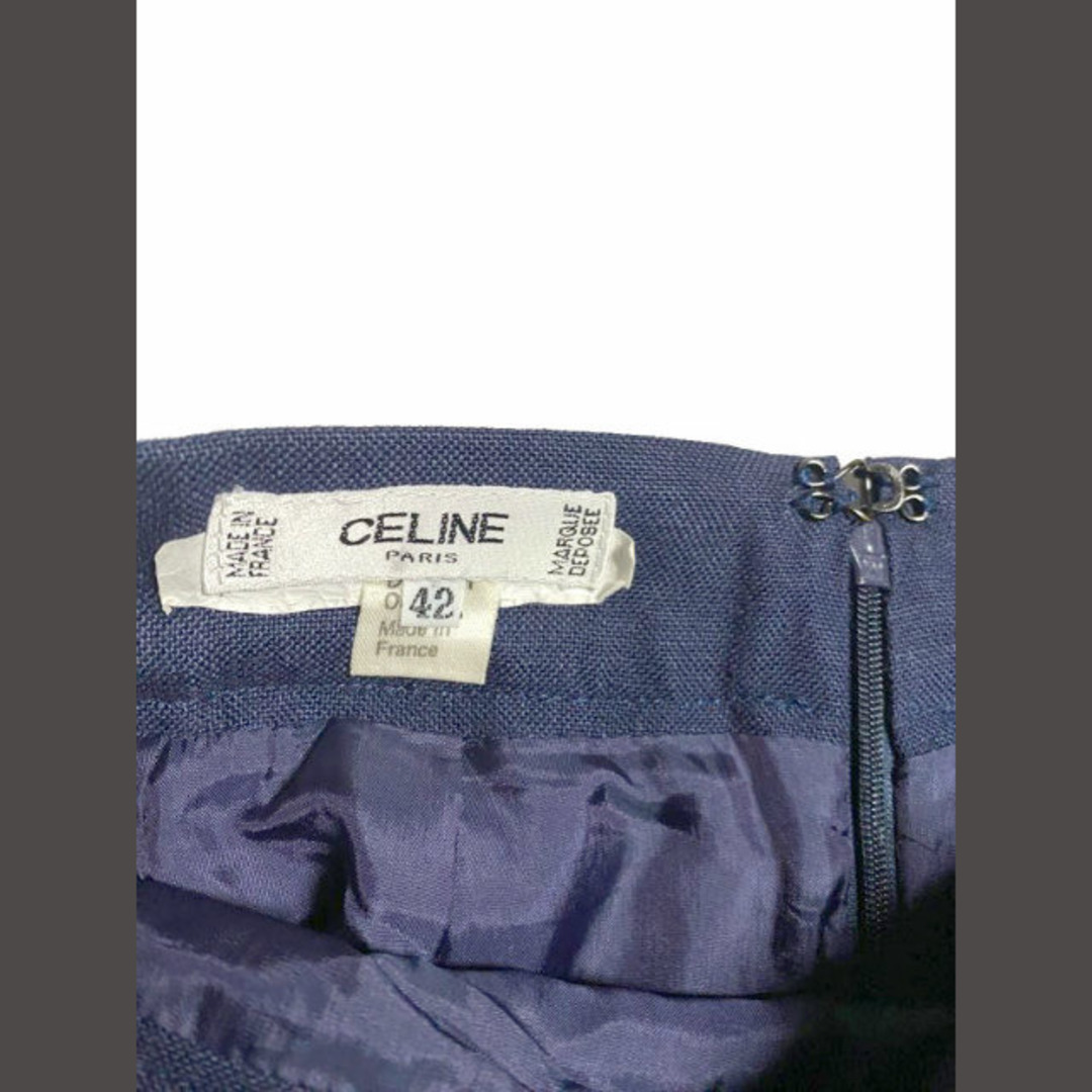 celine(セリーヌ)のセリーヌ CELINE タイトスカート 42 ネイビー ボトムス レディースのスカート(ひざ丈スカート)の商品写真