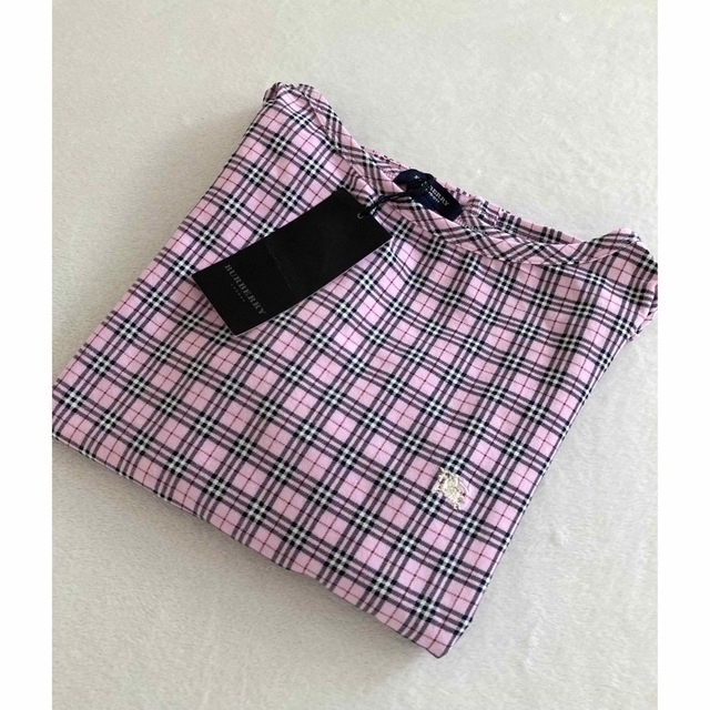 BURBERRY(バーバリー)のBURBERRY LONDON バーバリーロンドン ピンク　チェックTシャツ レディースのトップス(Tシャツ(半袖/袖なし))の商品写真