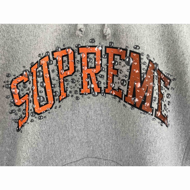 (L)Supreme Watermark Arc Logo Hoodie