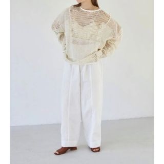 トゥデイフル(TODAYFUL)のトゥデイフルのwashed wide pants カラー···ホワイト(カジュアルパンツ)