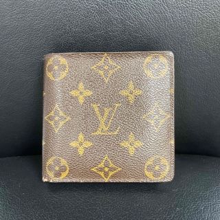 ルイヴィトン(LOUIS VUITTON)のルイヴィトン　ポルトフォイユ マルコ モノグラム　二つ折り財布　正規品(財布)