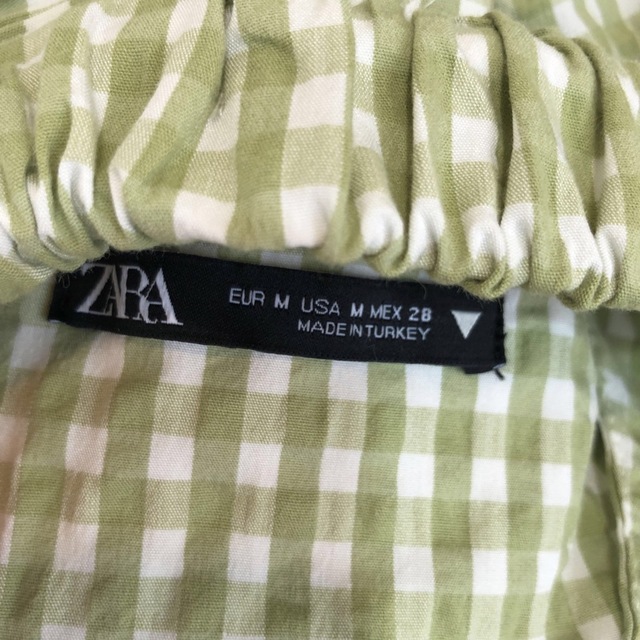 ZARA(ザラ)のzara トップス　ギンガムチェック レディースのトップス(カットソー(半袖/袖なし))の商品写真