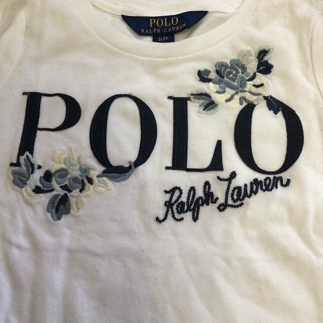 POLO RALPH LAUREN(ポロラルフローレン)の新品　ラルフローレン　POLO 100 Tシャツ　刺繍　カットソー　女の子 キッズ/ベビー/マタニティのキッズ服女の子用(90cm~)(Tシャツ/カットソー)の商品写真