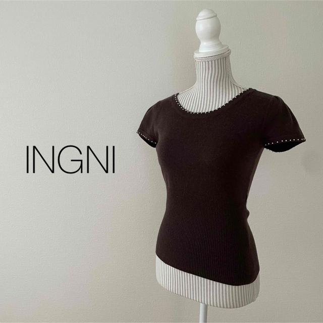 INGNI(イング)のINGNI 半袖ニット レディースのトップス(ニット/セーター)の商品写真