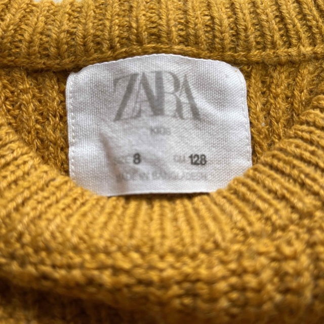 ZARA KIDS(ザラキッズ)のZARAキッズ　セーター　128 未使用 キッズ/ベビー/マタニティのキッズ服女の子用(90cm~)(Tシャツ/カットソー)の商品写真