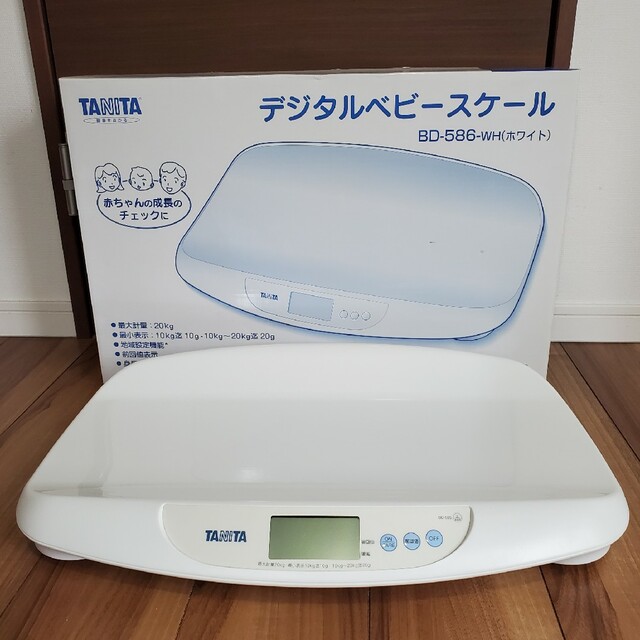 TANITA(タニタ)のデジタル　ベビースケール　BD-586 ホワイト キッズ/ベビー/マタニティの洗浄/衛生用品(ベビースケール)の商品写真