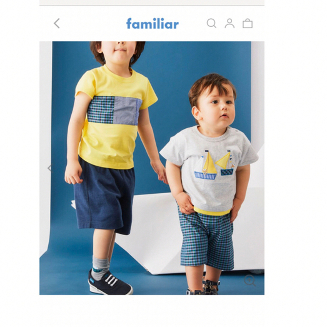 familiar(ファミリア)のファミリアTシャツ キッズ/ベビー/マタニティのキッズ服男の子用(90cm~)(Tシャツ/カットソー)の商品写真