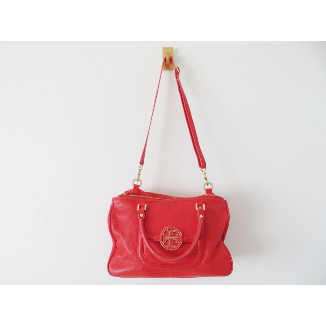 S03 TORY BURCH レザー 2WAY ハンドバッグ ショルダーバッグ