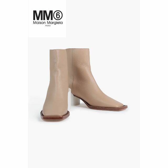 MM6 MAISON MARGIELA レザー アンクルブーツ