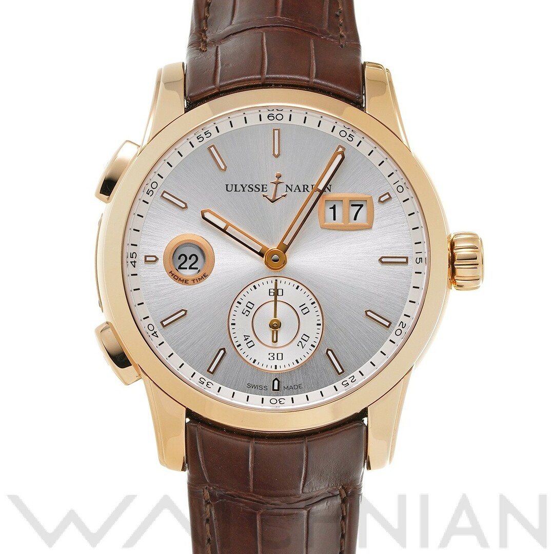 ULYSSE NARDIN(ユリスナルダン)の中古 ユリス ナルダン Ulysse Nardin 3346-126/91 シルバー メンズ 腕時計 メンズの時計(腕時計(アナログ))の商品写真