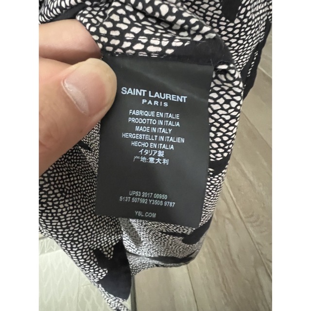 Saint Laurent - 2017AW サンローラン 半袖シャツ 3回使用 美品 37の