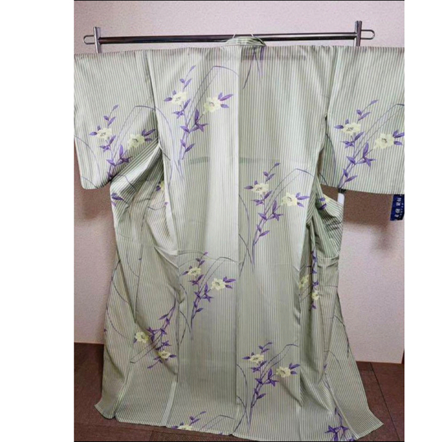 新入荷　洗える夏着物　【紗】薄緑色　Mサイズ　裄丈66cm レディースの水着/浴衣(着物)の商品写真