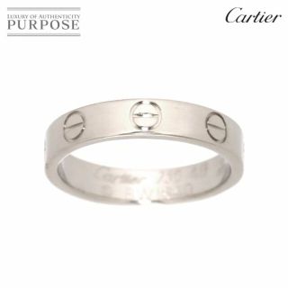 カルティエ(Cartier)のカルティエ Cartier ミニラブ #49 リング K18 WG ホワイトゴールド 750 指輪 VLP 90189233(リング(指輪))