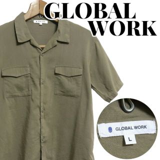 グローバルワーク(GLOBAL WORK)のGLOBAL WORK グローバルワーク ダブルポケット 半袖シャツ Lサイズ(シャツ/ブラウス(長袖/七分))