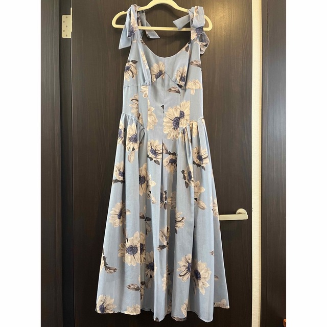 Herlipto Sunflower-Printed Midi Dress