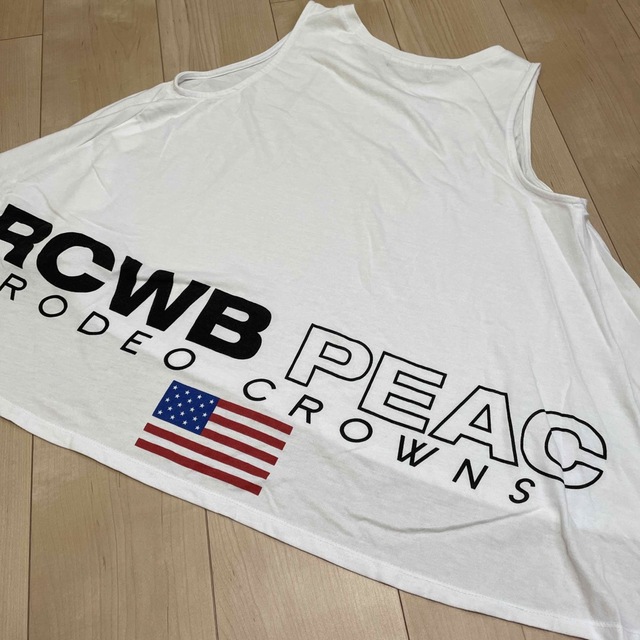 RODEO CROWNS(ロデオクラウンズ)の【送料無料匿名配送】RCWBPEAC ワイドタンクトップ　ロデオクラウンズ レディースのトップス(Tシャツ(半袖/袖なし))の商品写真