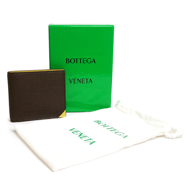 Bottega Veneta - ボッテガヴェネタ バイカラー 二つ折り財布 カーフ