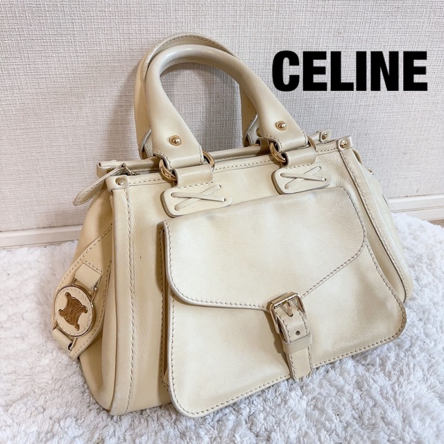 CELINE セリーヌ レザー ハンドバッグ トリオンフ