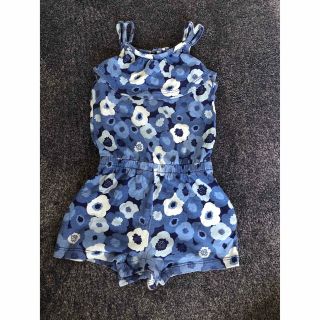 オールドネイビー(Old Navy)のold navy 12-18m 花柄サロペット (ワンピース)