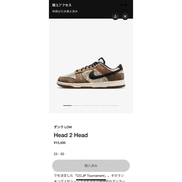 Nike Dunk Low CO.JP “Head 2 Head” 27.0cm