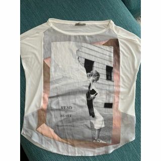 ザラ(ZARA)の試着のみ！　ZARA　フォトプリントカットソーTシャツ　S(Tシャツ(半袖/袖なし))