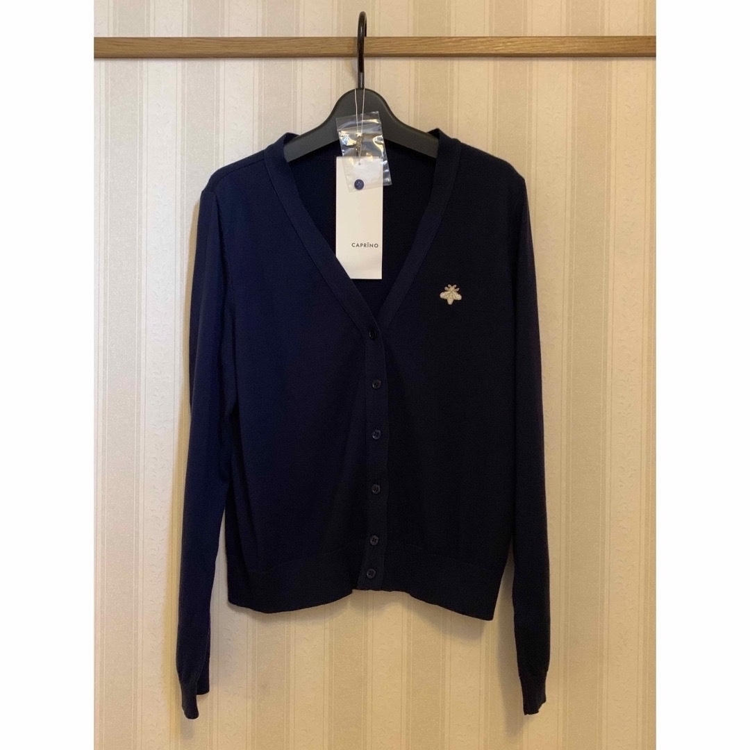 カプリーノ カーディガン CAPRINO SUMIREシルク混【Navy】Ｌ | www