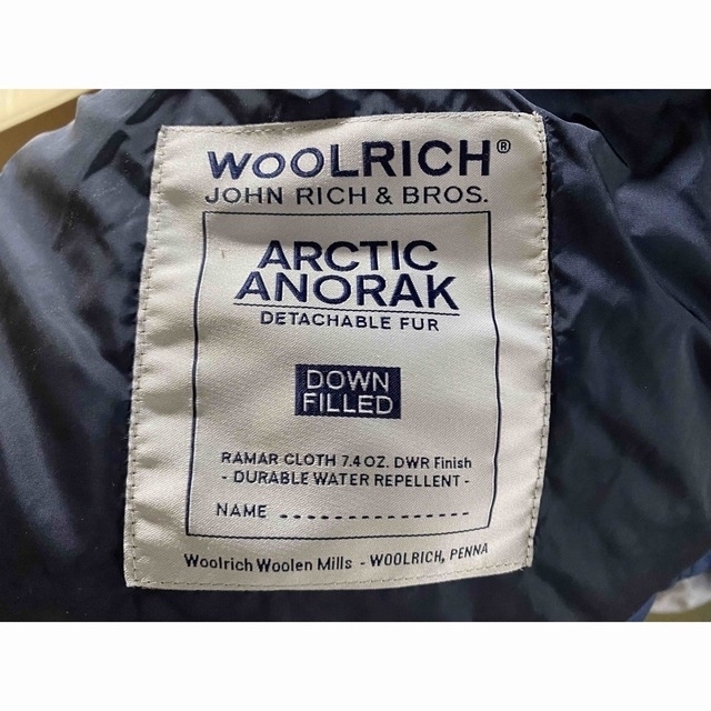 WOOLRICH(ウールリッチ)のWoolrich Arctic Anorak Parker ロイヤルブルー　 メンズのジャケット/アウター(ダウンジャケット)の商品写真