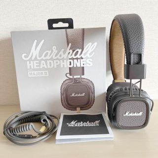 美品 Marshallマーシャル社 MAJORⅡ 有線ヘッドフォン(ヘッドフォン/イヤフォン)