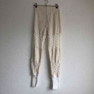 MALION vintage レース リブ パンツ