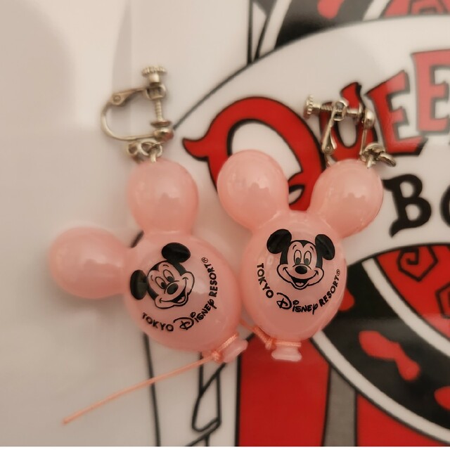 期間限定 ディズニー ミッキー バルーン イヤリング ピンク
