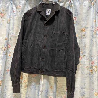 ヨウジヤマモト(Yohji Yamamoto)のヨウジヤマモト   80's ショートブラックデニムシャツジャケット(シャツ)