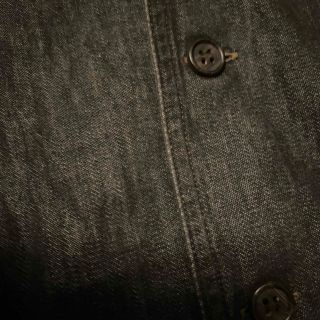 Yohji Yamamoto - ヨウジヤマモト 80's ショートブラックデニムシャツ