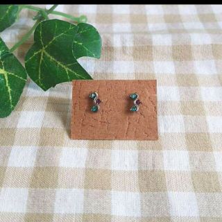 ブルー＆パープル☆ジュエルピアス(ピアス)