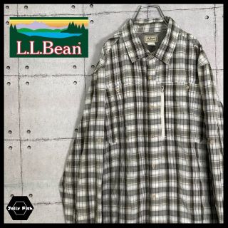 エルエルビーン(L.L.Bean)の【希少カラー】 L. L.Bean 長袖 ポリナイロン フィッシングシャツ 古着(シャツ)