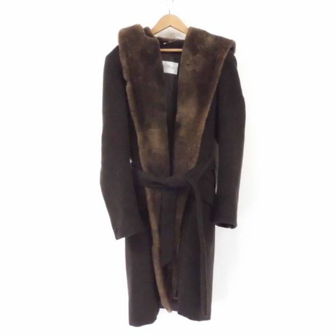 Max Mara - 美品 MAXMARA マックスマーラ ファーコート 1点 ブラウン
