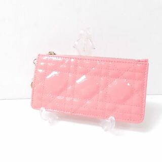 ディオール(Dior)の美品 Dior ディオール レディディオール モールジップカードホルダー 1点 LADYDIOR コインケース 財布 レディース AO893W1 (財布)