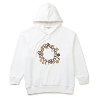 ステラマッカートニー(Stella McCartney)のステラマッカートニー STELLA MCCARTNEY パーカー STELLA'S CHARM HOODIE プルオーバー ロゴ スウェット フーディ  2023年秋冬新作 6J0157 3SPX80 9000(パーカー)