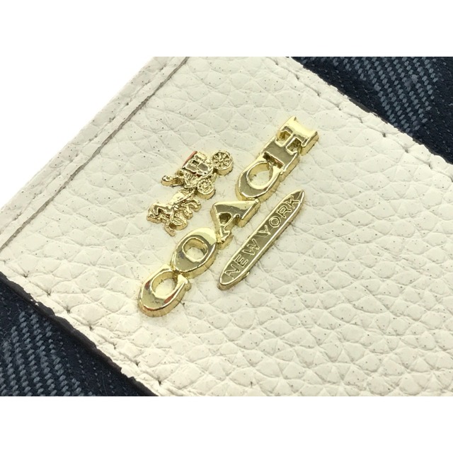 COACH - ▽▽COACH コーチ 長財布 レディース デニム シグネチャー