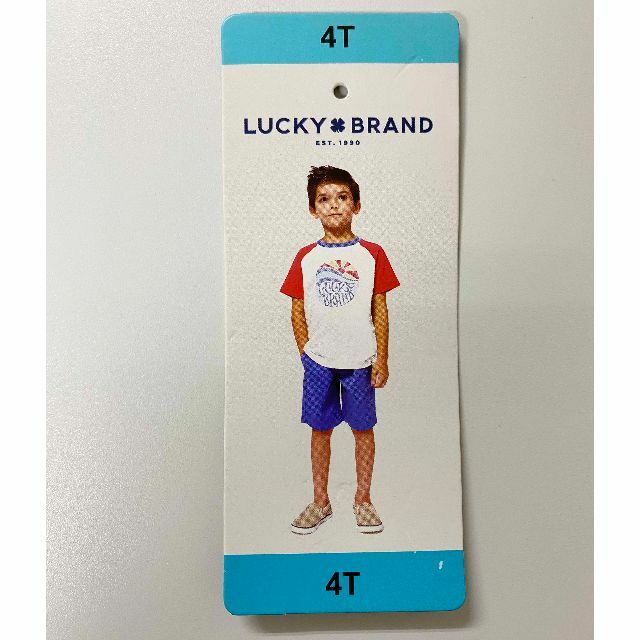 Lucky Brand(ラッキーブランド)の新品 110 ★ コストコ ラッキーブランド 上下 セット セットアップ WN キッズ/ベビー/マタニティのキッズ服男の子用(90cm~)(Tシャツ/カットソー)の商品写真